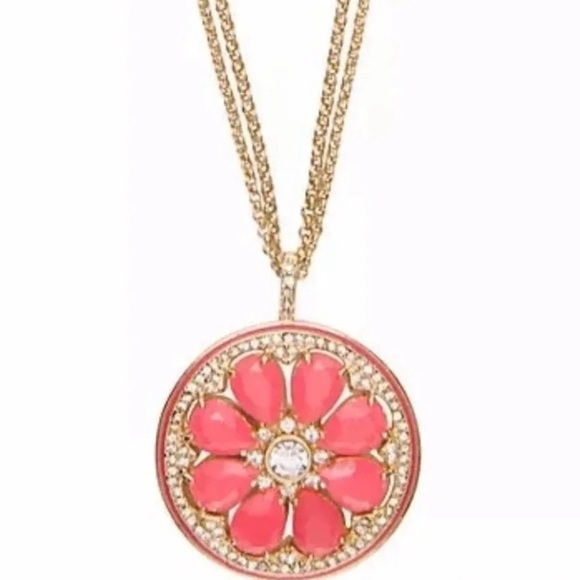 $98 Kate Spade Out Of Office Crystal Grapefruit Long Pendant Necklace - Picture 6 of 6